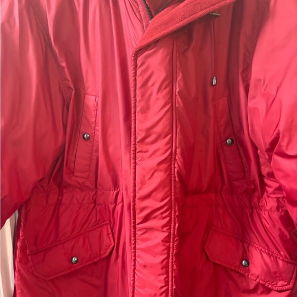 Lauren Ralph Lauren Vibrant Red Hooded Puffer Coat - Picture 4 of 15
